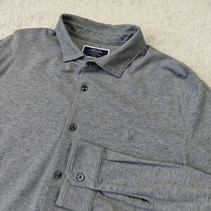 Charles Tyrwhitt Woven Shirt Men's L Gray Classic Fit Minimalist Thick